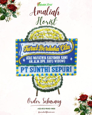 Papan Bunga Duka di Rajeg Mulya