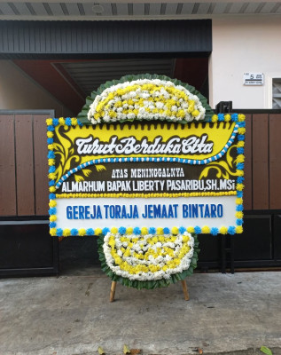 Papan Bunga Duka di Rajeg Mulya