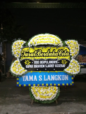 Papan Bunga Duka di Rajeg Mulya